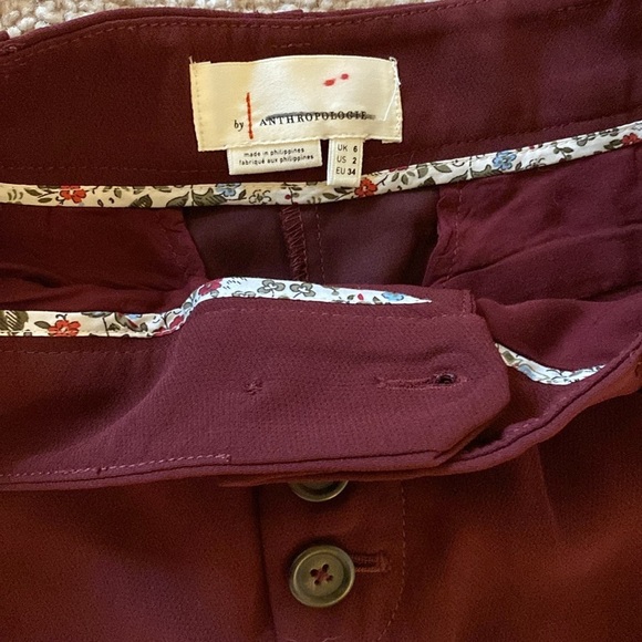 Anthropologie Sasha Button-Fly Tapered Trousers - Picture 6 of 7